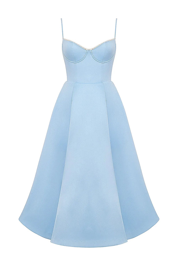SELENE MIDI DRESS - BLUE