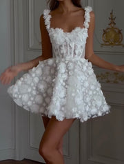 Sling Lace Tube Top Short Skirt