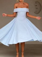Satin Party Dress Skirt