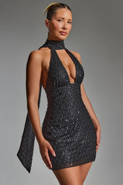 Spring New Women's Fashion European and American Style Sexy Neck Low-cut Backless Slim-fit dress Women