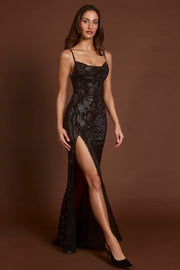Sexy Sequined Suspender High-Grade Dress Temperament Dress