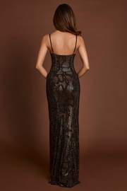 Sexy Sequined Suspender High-Grade Dress Temperament Dress